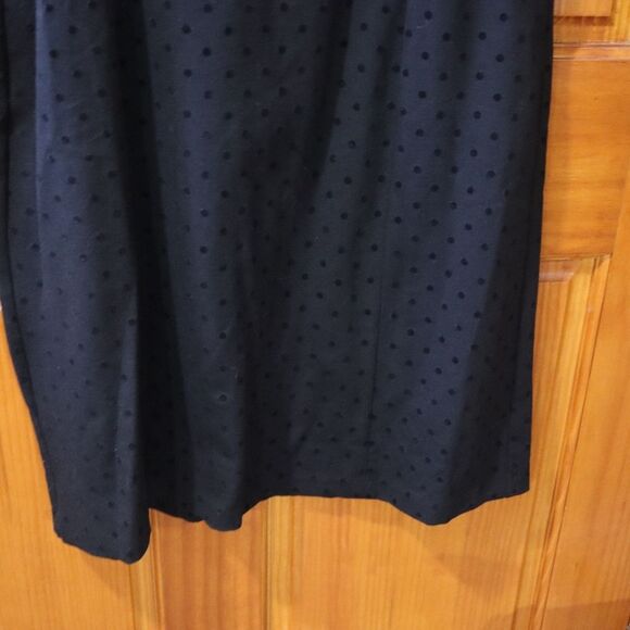 Talbots Vintage Y2K Black Polka Dot Career Sheath Dress NWT 12 - Picture 11 of 15